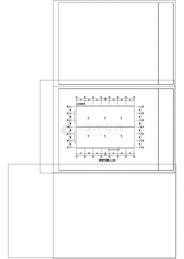 厂房设计_安徽某单层跨度30米钢结构厂房非常标准CAD图纸设计（带5吨吊车，含建筑图纸，含结构图纸）-图一