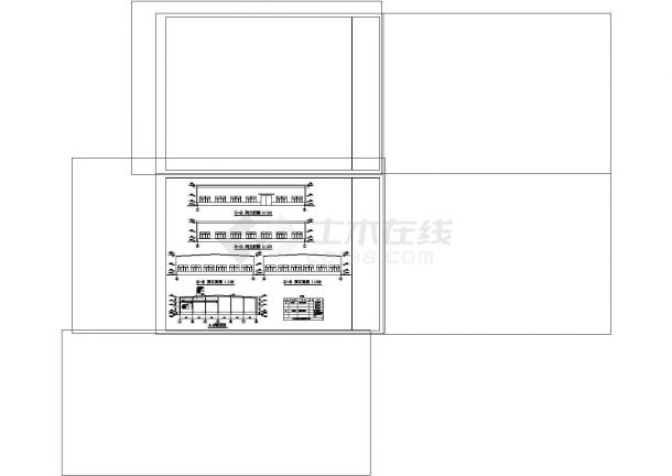 厂房设计_安徽某单层跨度30米钢结构厂房非常标准CAD图纸设计（带5吨吊车，含建筑图纸，含结构图纸）-图二