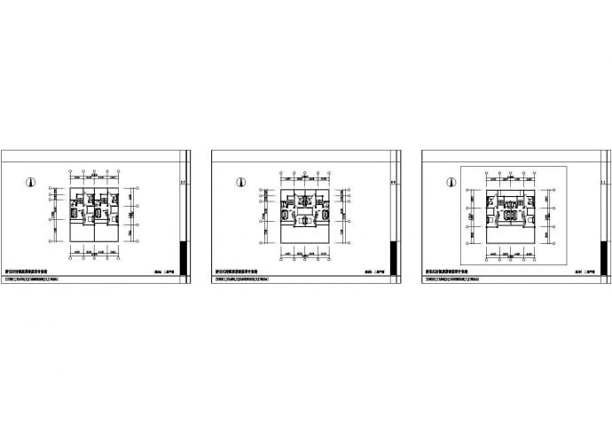 广州某村镇2层砖混结构简约型单体别墅平立面设计CAD图纸（3套方案）_图1