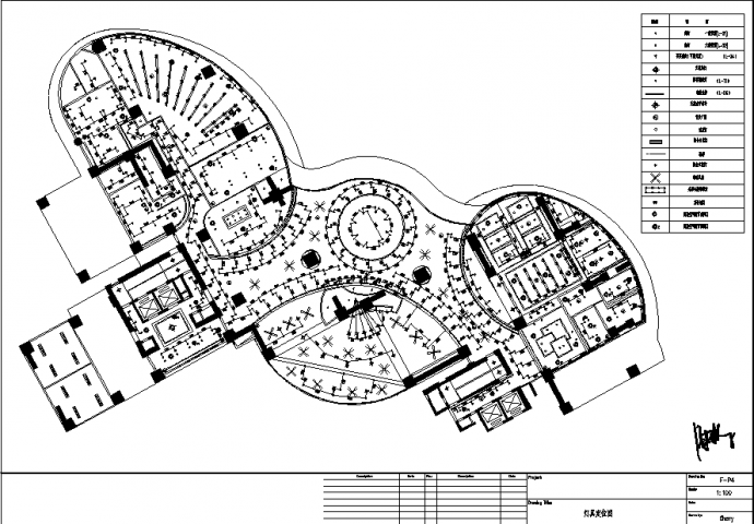 1600平方米珠海住客会所建筑设计施工cad图纸_图1