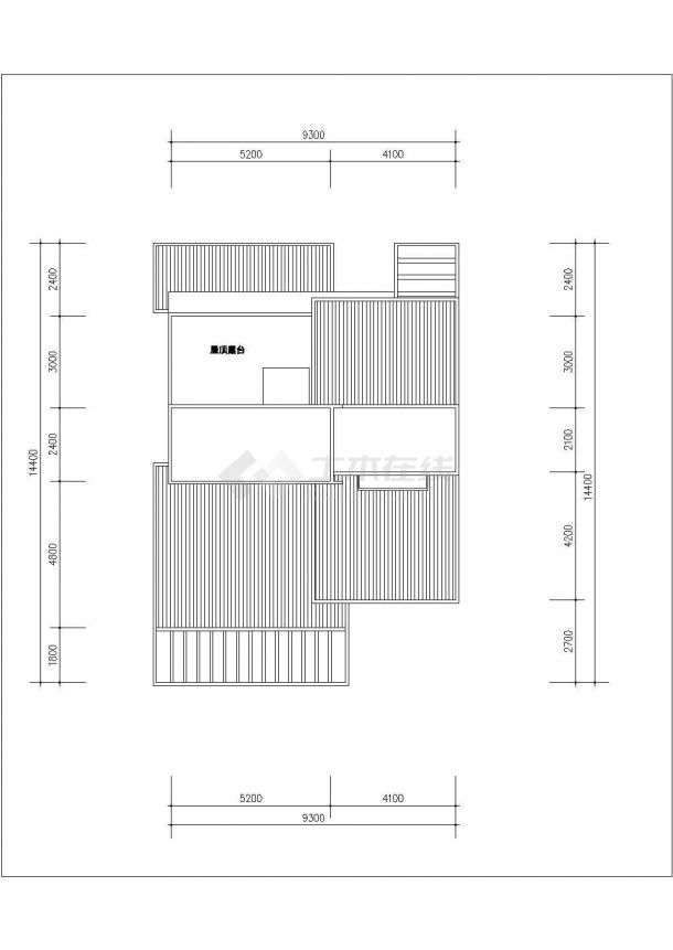 197+191平米两套3层砖混结构单体别墅全套建筑设计CAD图纸-图一