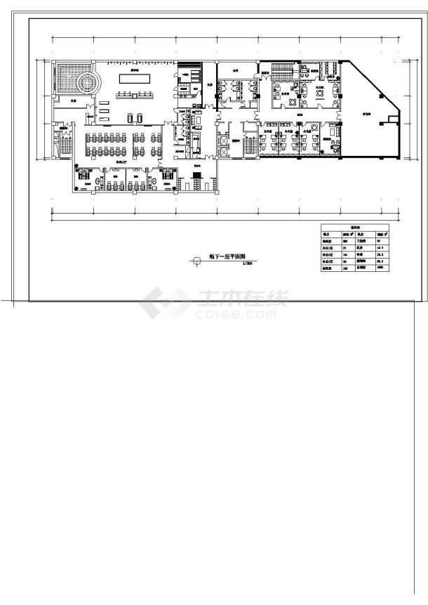 某地高档宾馆建筑全套cad设计施工图纸-图二