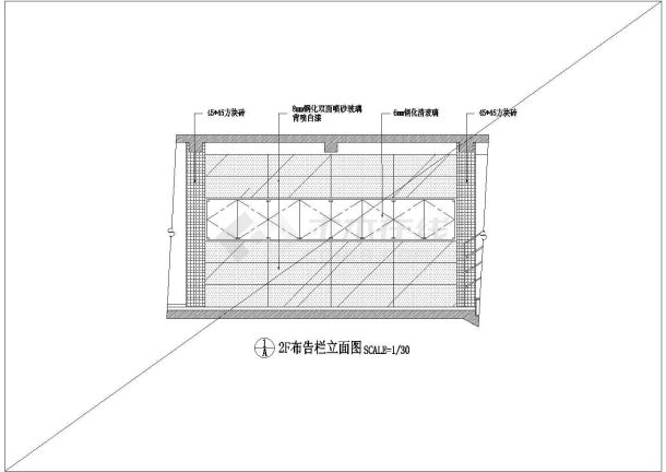 美容学院全套装修施工图-图一