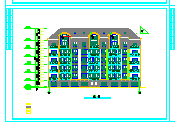 六层住宅小建筑cad详细施工图纸-图二