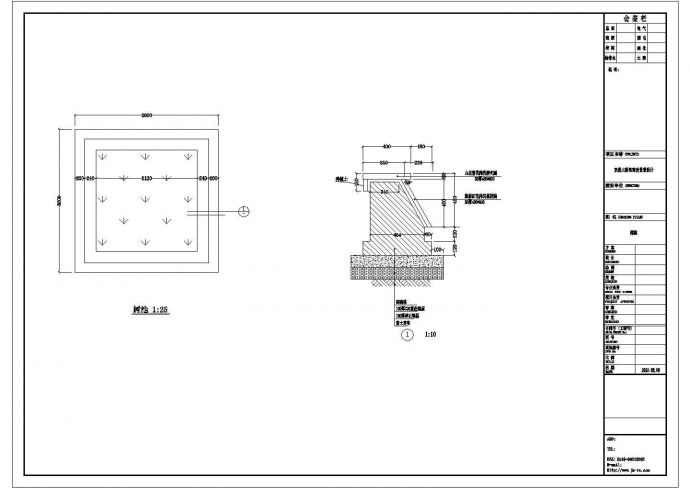 某桥头公园CAD节点完整构造设计施工图树池_图1