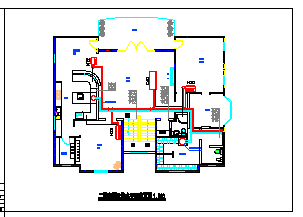 别墅燃气空调设计及管道施工cad图纸_图1