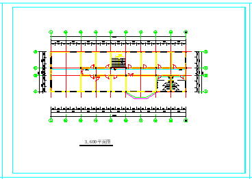 长32.4米 宽9.6米 3层液化天然气工厂综办楼水电施cad图纸_图1