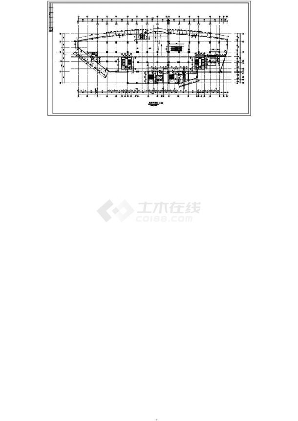 镇江市徐河西路某小区23层框架结构住宅楼全套平面设计CAD图纸-图二