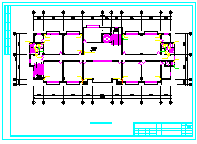 长42米 宽15.6米 6层办公楼及2层辅助房水施cad图纸-图二