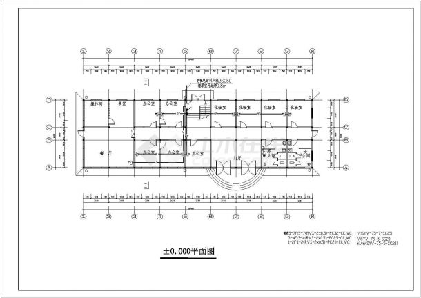 【杭州】某高档小区全套规划施工设计cad图纸(含屋面防雷平面图)-图一