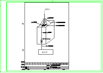 某住宅楼防雷工程cad设计图纸_图1