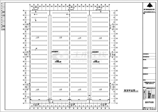 福建闽东电机厂一层带夹层钢结构厂房工程设计CAD全套建筑施工图（含设计说明）-图二