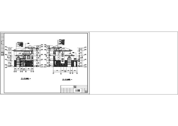 [南方]水岸豪门C型别墅建筑cad施工图_图1