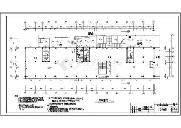 [上海]整套商住楼建筑设计cad施工图纸-图一