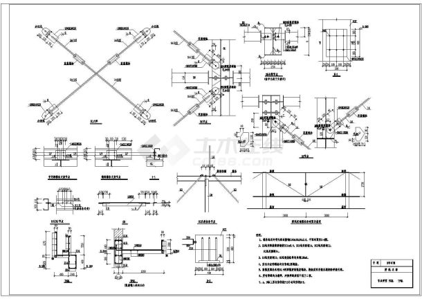 厂房设计_《混凝土结构》课程设计单层工业厂房结构cad图纸-图二