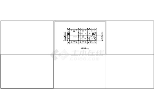 办公楼设计_某4层框架结构办公楼建施CAD设计图-图二