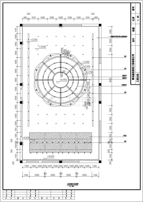 某大型多功能展厅CAD详细施工图-图二
