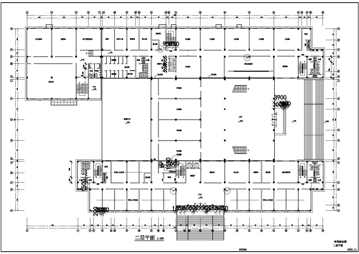 多层综合楼大型地源热泵系统设计cad施工图(含总平面图)