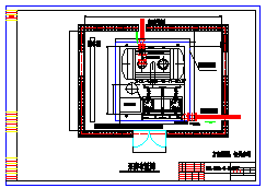 某叠压无负压设备泵房布置cad设计图纸_图1