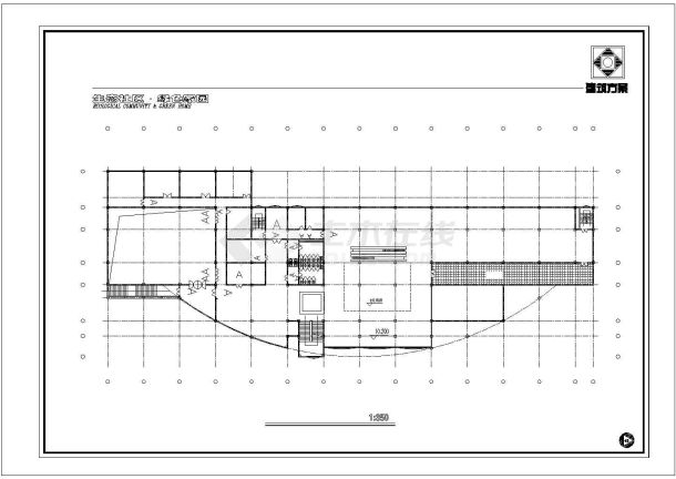 某生态小区绿色家园cad建筑施工图纸-图二