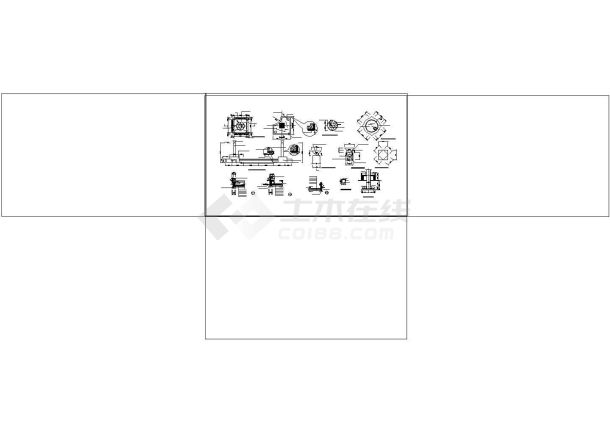 某市政广场建筑设计cad施工图-图一