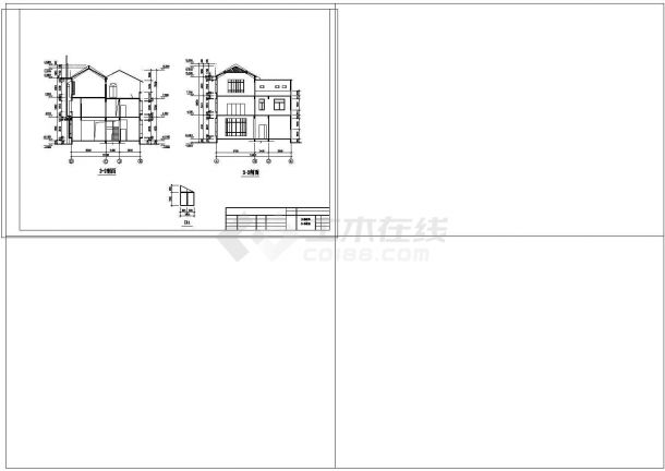 某私人住宅建筑cad施工图纸-图一