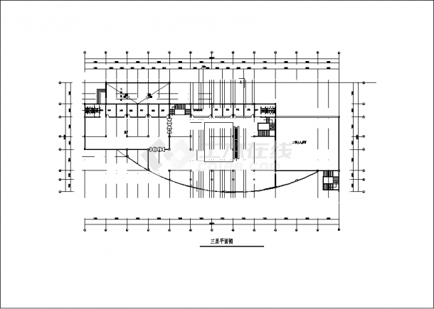 5层4642平方米展览馆建筑设计施工cad图纸，含设计说明-图一