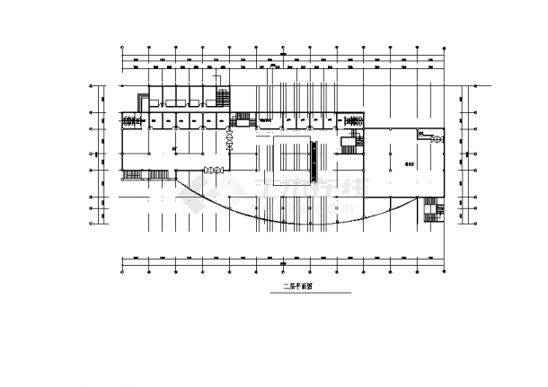 5层4642平方米展览馆建筑设计施工cad图纸，含设计说明-图二