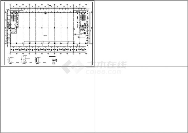 厂房设计_6层厂房建筑cad设计图纸全套施工图-图二