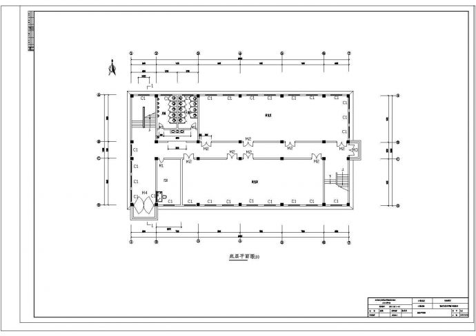 3088㎡三层框架图书馆钢筋及广联达算量（含CAD图纸）cad图纸_图1