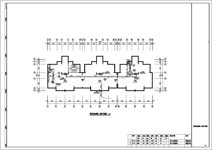 某住宅安置工程散热器采暖通风系统设计施工CAD图纸_图1