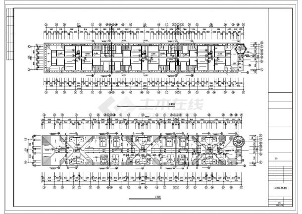 东江明珠花园洋房建筑设计cad施工图纸-图一