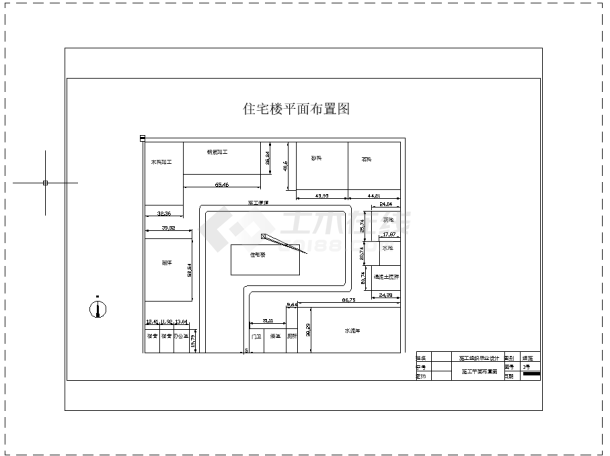 某2000平米七层框架住宅建筑结构图-图一