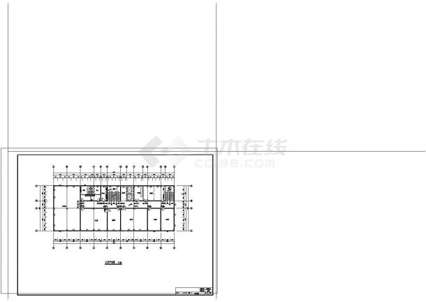 土木工程毕业设计_办公楼设计_5324平米，五层钢框架办公楼毕业设计（计算书pdf、建筑、结构图）cad图纸-图一
