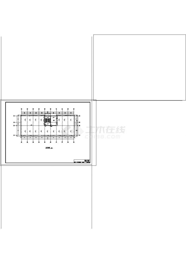 土木工程毕业设计_办公楼设计_5324平米，五层钢框架办公楼毕业设计（计算书pdf、建筑、结构图）cad图纸-图二