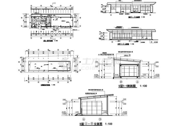 【常熟】新建中老年活动中心厕所全套施工设计cad图纸-图二