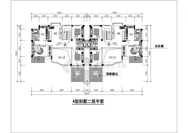 【广水】某农村新型叠加别墅楼全套建筑施工设计图纸-图二