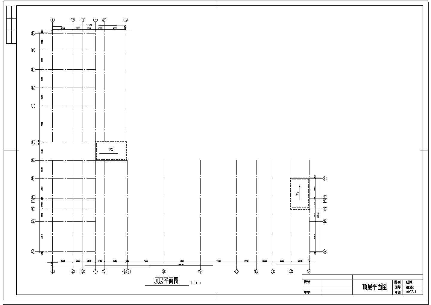 办公楼设计_杭州某六层小型办公楼建筑方案cad施工图纸