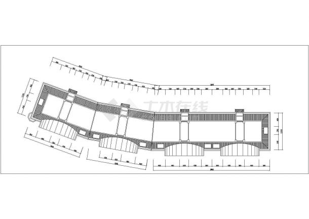 郑州某家属院6层砖混住宅楼建筑设计CAD图纸（含架空层/每层1010平）-图一