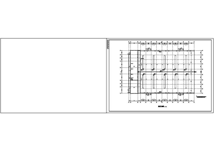 办公楼设计_厂房设计_某厂区办公楼加厂房建筑方案cad设计图纸_图1