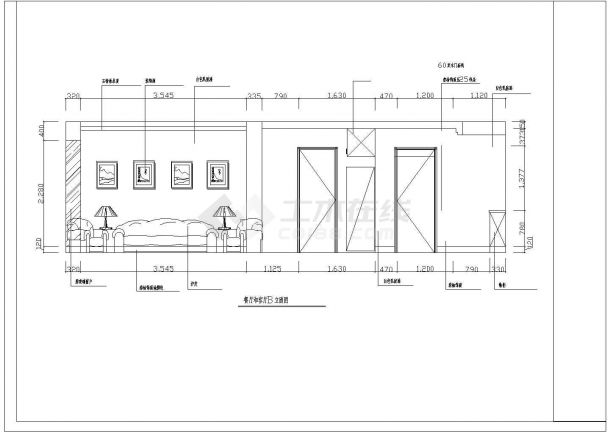 某市郊经典欧式别墅装修完整设计施工CAD图纸-图二