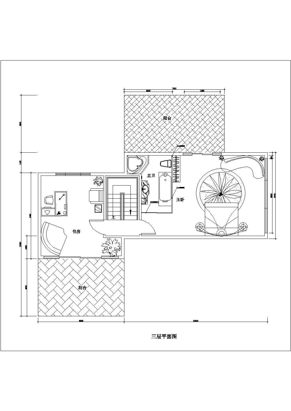 某市郊经典欧式风格别墅装修设计施工CAD图纸