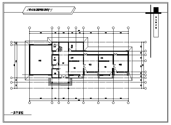 1000平方米某二层广场小区幼儿园教学楼建筑设计cad图（带效果图，共六张）_图1