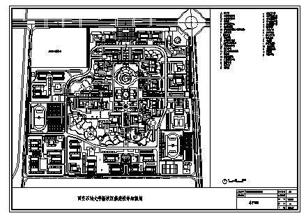某县城小学校园景观规划设计cad总图(带效果图，共四张)