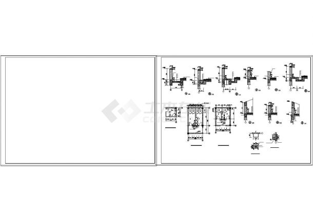 办公楼设计_某地区独栋办公楼建筑cad施工设计图-图二