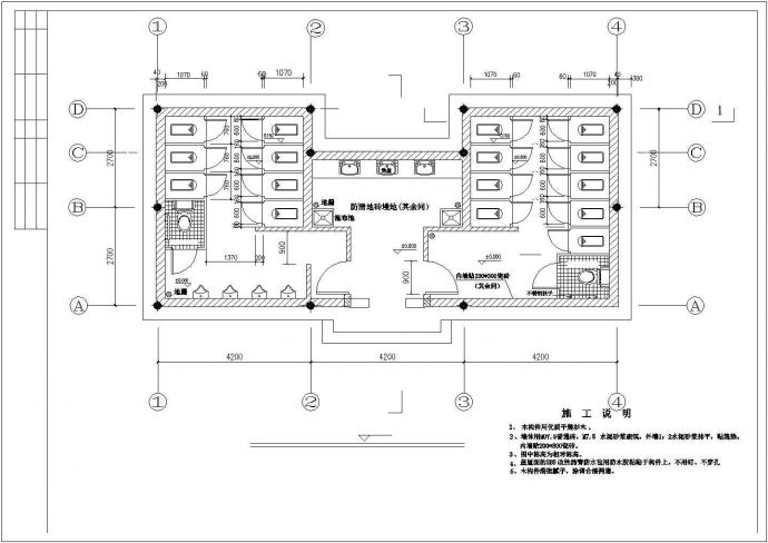 【常熟】某地老街精品住宅楼活动中心全套施工设计cad图纸_图1