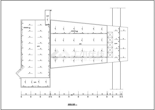 某学校学生食堂建筑设计CAD图纸-图一