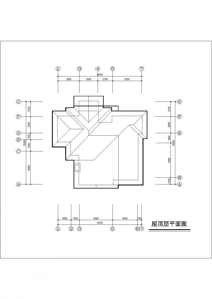 【南京】某地多层欧式别墅楼全套建筑施工设计cad图_图1