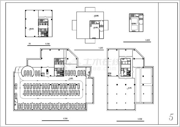 某地区高层住宅建筑方案设计施工CAD图纸-图一