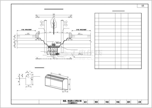某地区高速公路路基路面排水方案设计施工CAD图纸-图二
